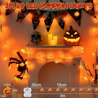Halloween Lichterkette Kürbis Dekoration Beleuchtung