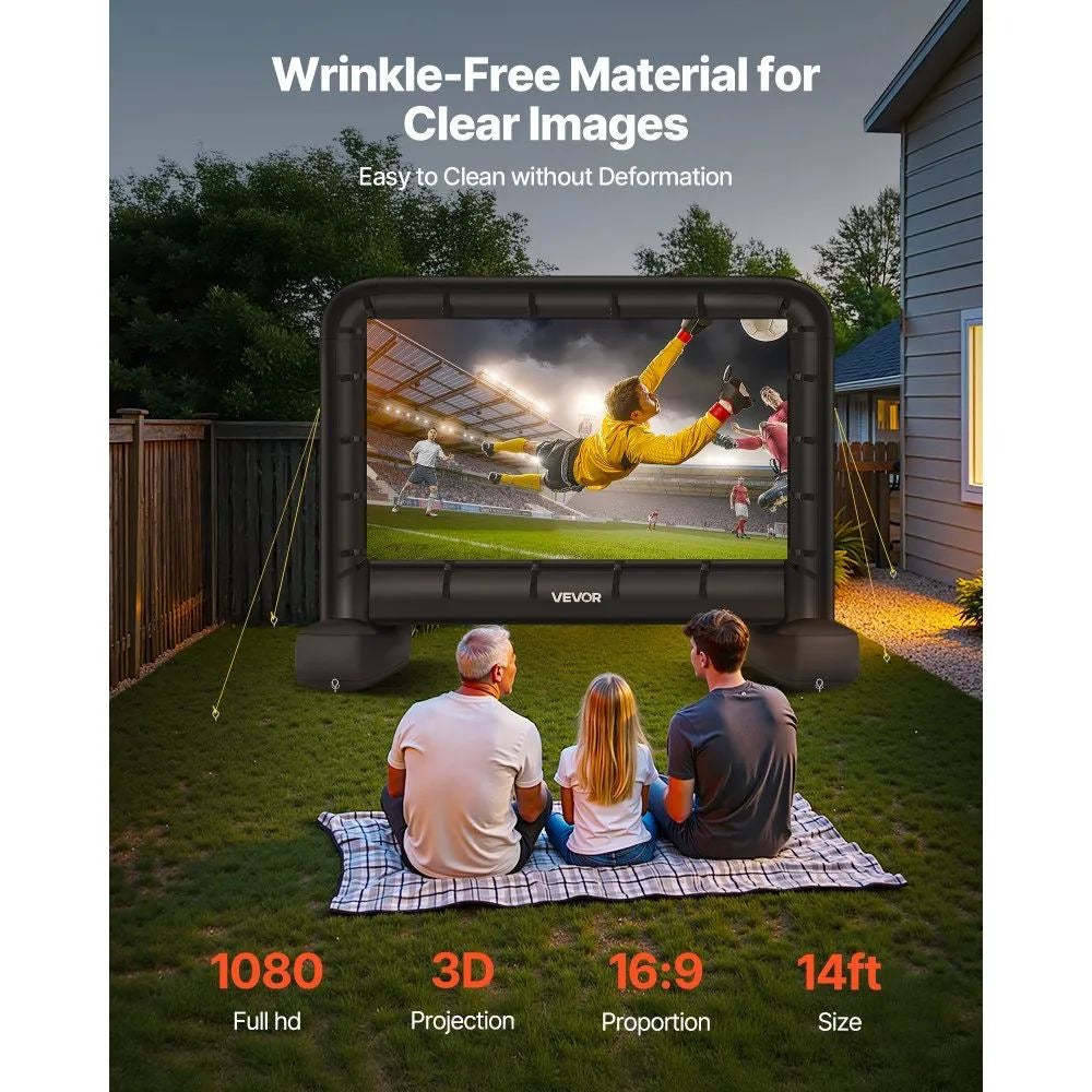 XXL Aufblasbare Projektionsleinwand Outdoor Kino Leinwand Gebläse