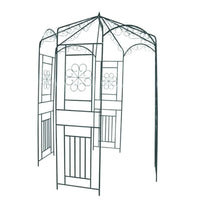 Rosenpavillon Metall Rosenbogen Eisenpavillon Rankhilfe 250cm