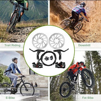 Fahrrad MTB Mechanische Scheibenbremsen Set Vorne Hinten Bremsklötze