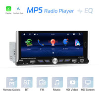 Single 1DIN 6.9" Autoradio Apple CarPlay Android Bluetooth USB