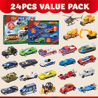 Adventskalender 24 Druckguss-Fahrzeuge Autos Spielzeug Weihnachten