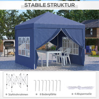 Pavillon 3x3m Pop-up Zelt Faltpavillon Pavillon Überdachung