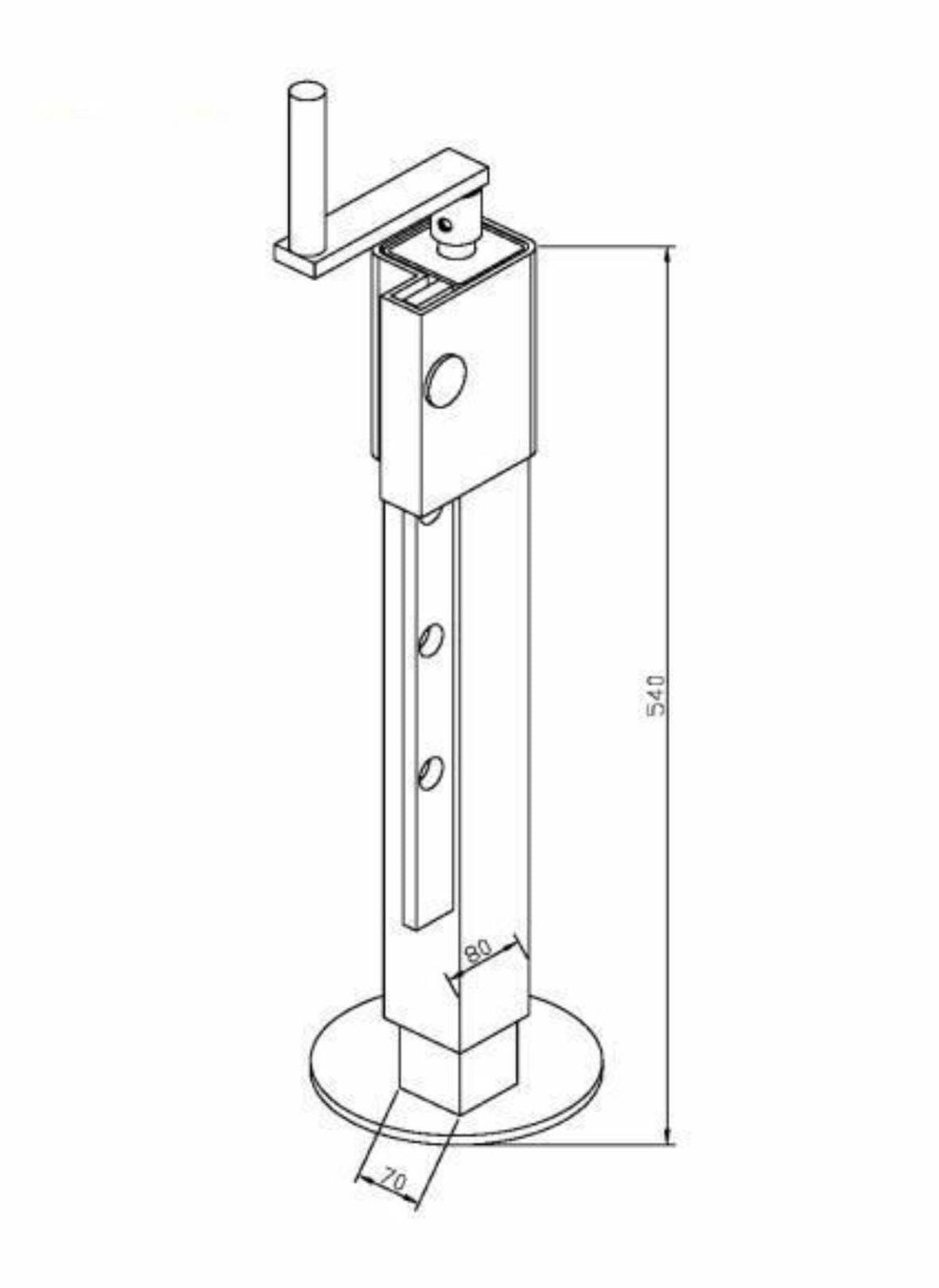 Anhängerstütze 5000kg Stützfuß