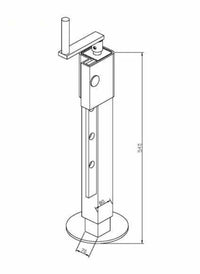 Anhängerstütze 5000kg Stützfuß