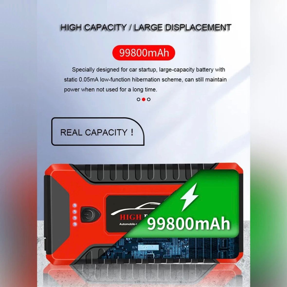 Auto KFZ Starthilfe Jump Starter 12V Ladegerät Powerbank