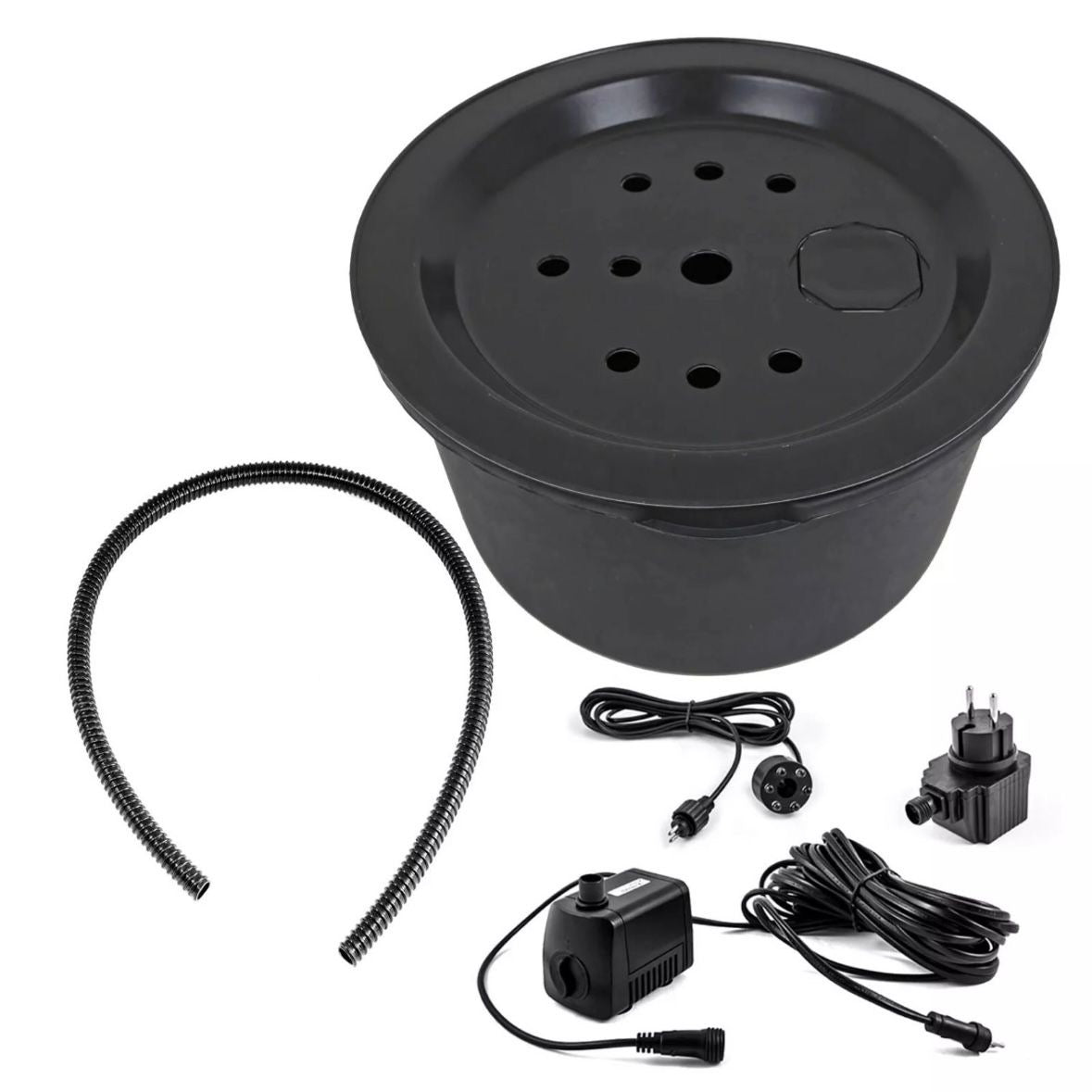 Granit Kugelbrunnen GKB30 Set LED Licht
Springbrunnenpumpe