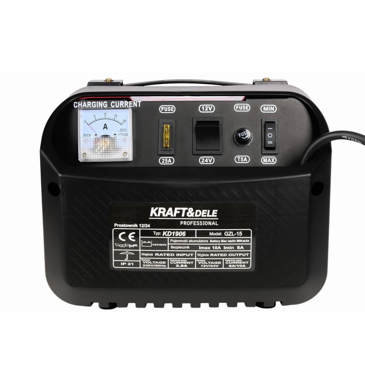 Batterieladegerät 12/24V 15A 150Ah Ladegerät KFZ Werkstatt Batterie