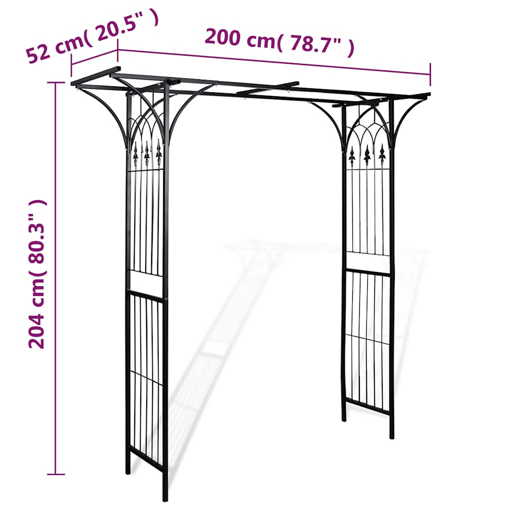 Gartenbogen Rosenbogen Torbogen Rankgitter Rankhilfe 200x52x204cm