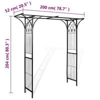 Gartenbogen Rosenbogen Torbogen Rankgitter Rankhilfe 200x52x204cm
