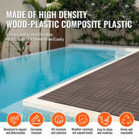 27x Klickfliesen für Terrasse Balkon 295x295mm Fliesen Boden