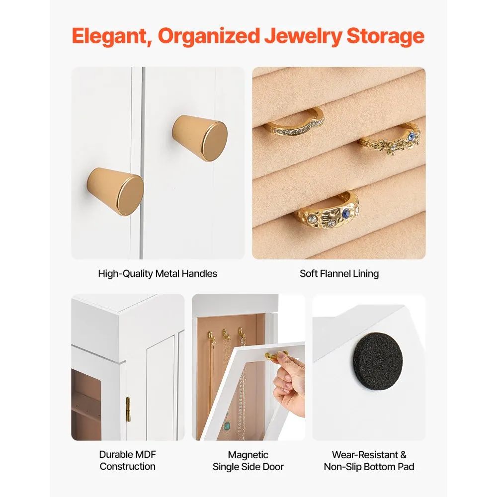 Schmuckkasten Drehbare Schmuckschatulle Schmuck Organizer Schrank