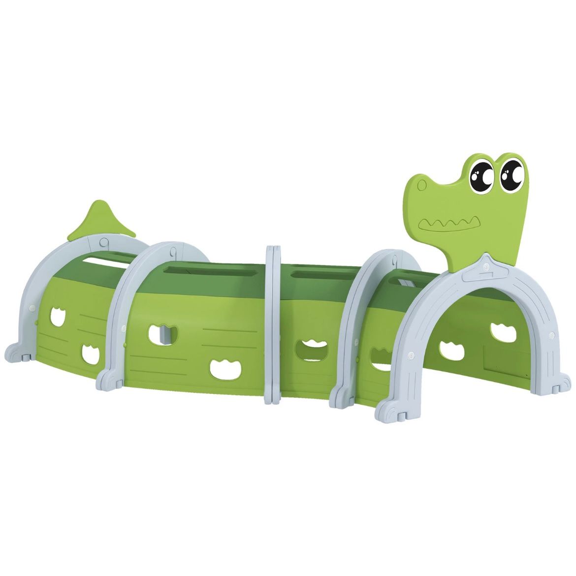 Krabbeltunnel Kinderspielzeug Spieltunnel 194cm Krokodiltunnel