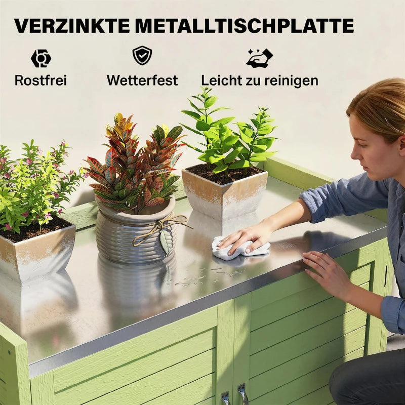 Pflanzentisch Gartentisch Gartenschrank Terrassenschrank