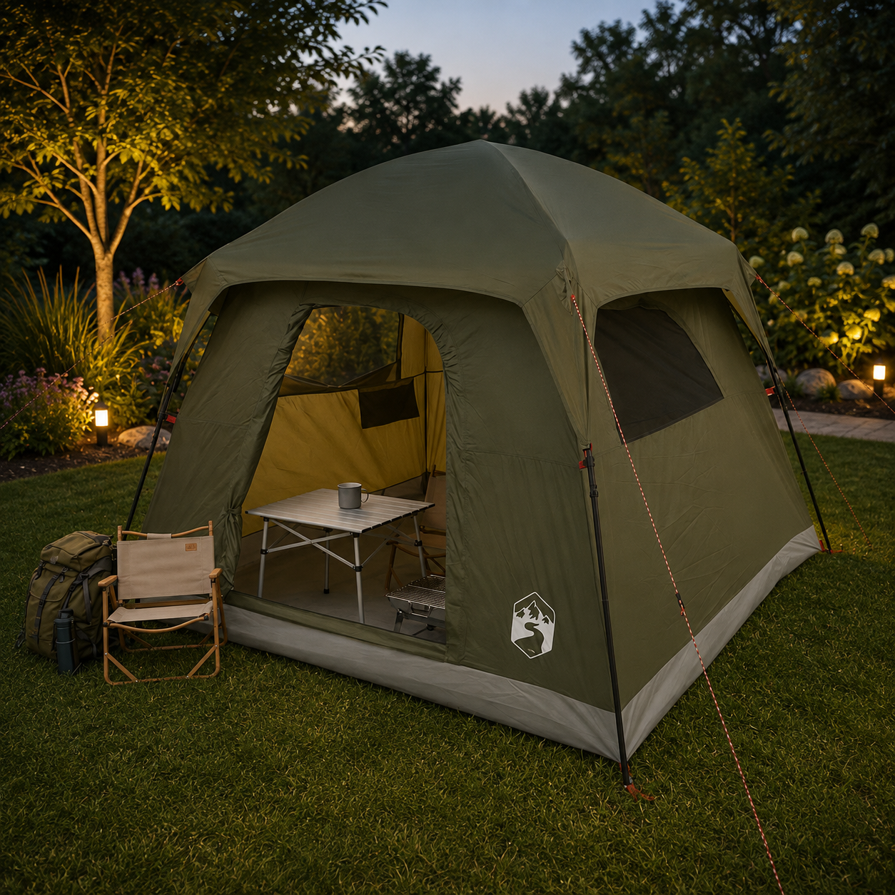 Zelt Kabinenzelt 244x213x183cm Campingzelt Outdoor Familienzelt