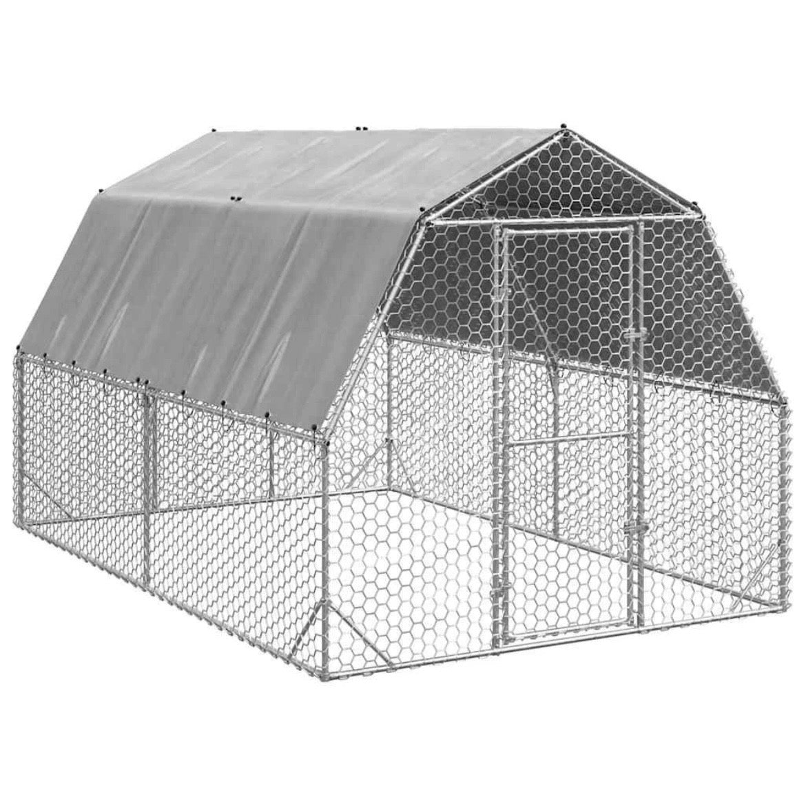 Hühnerkäfig Voliere Hühnerstall Gehege Outdoor 2,5×4×2,25m