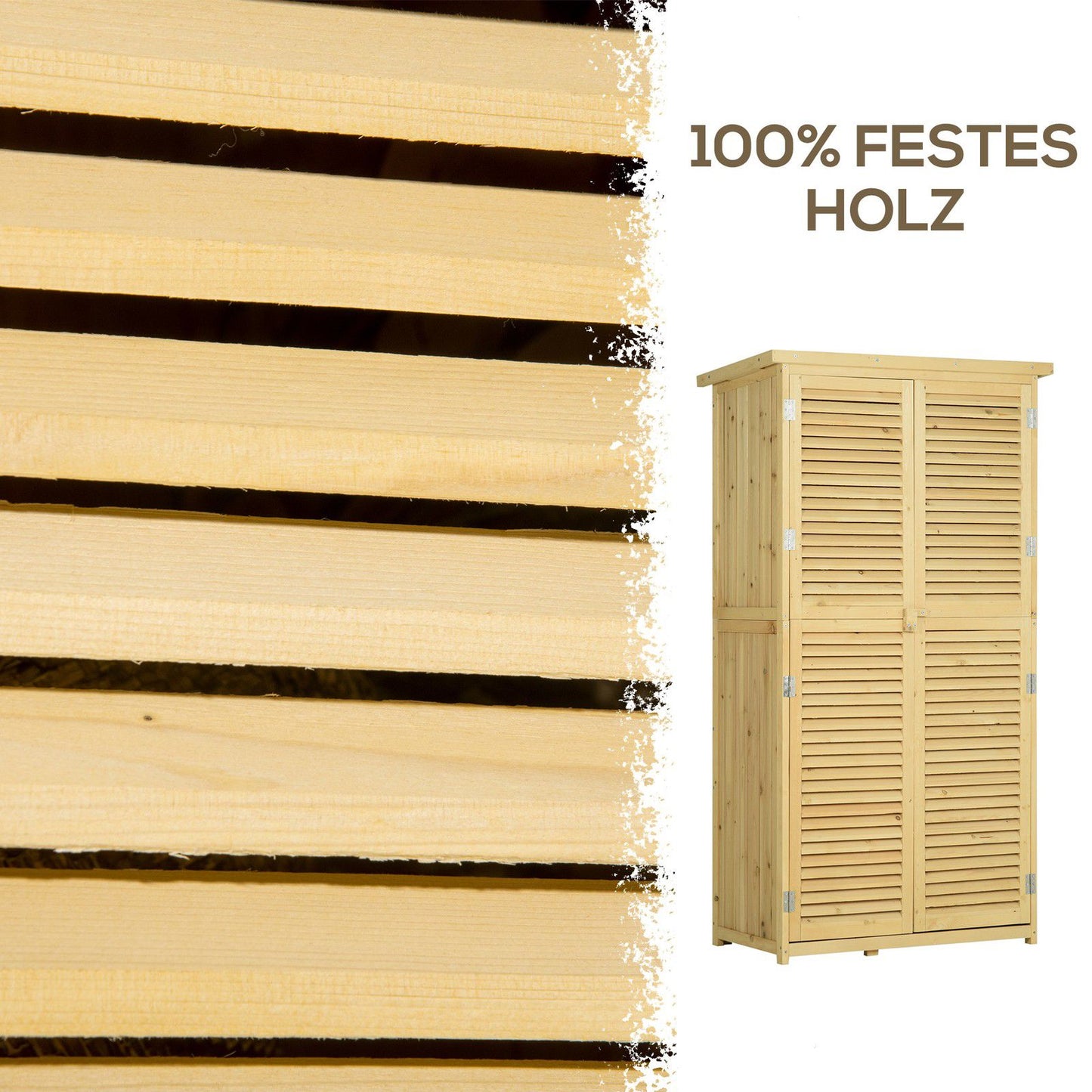 Gartenschrank Geräteschuppen 160cm Geräteschrank Schrank Gartenmöbel