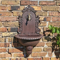 Wandbrunnen Garten Waschbecken Antik