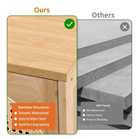 Sideboard Kommode Anrichte Schrank Wohnzimmerschrank Bambus