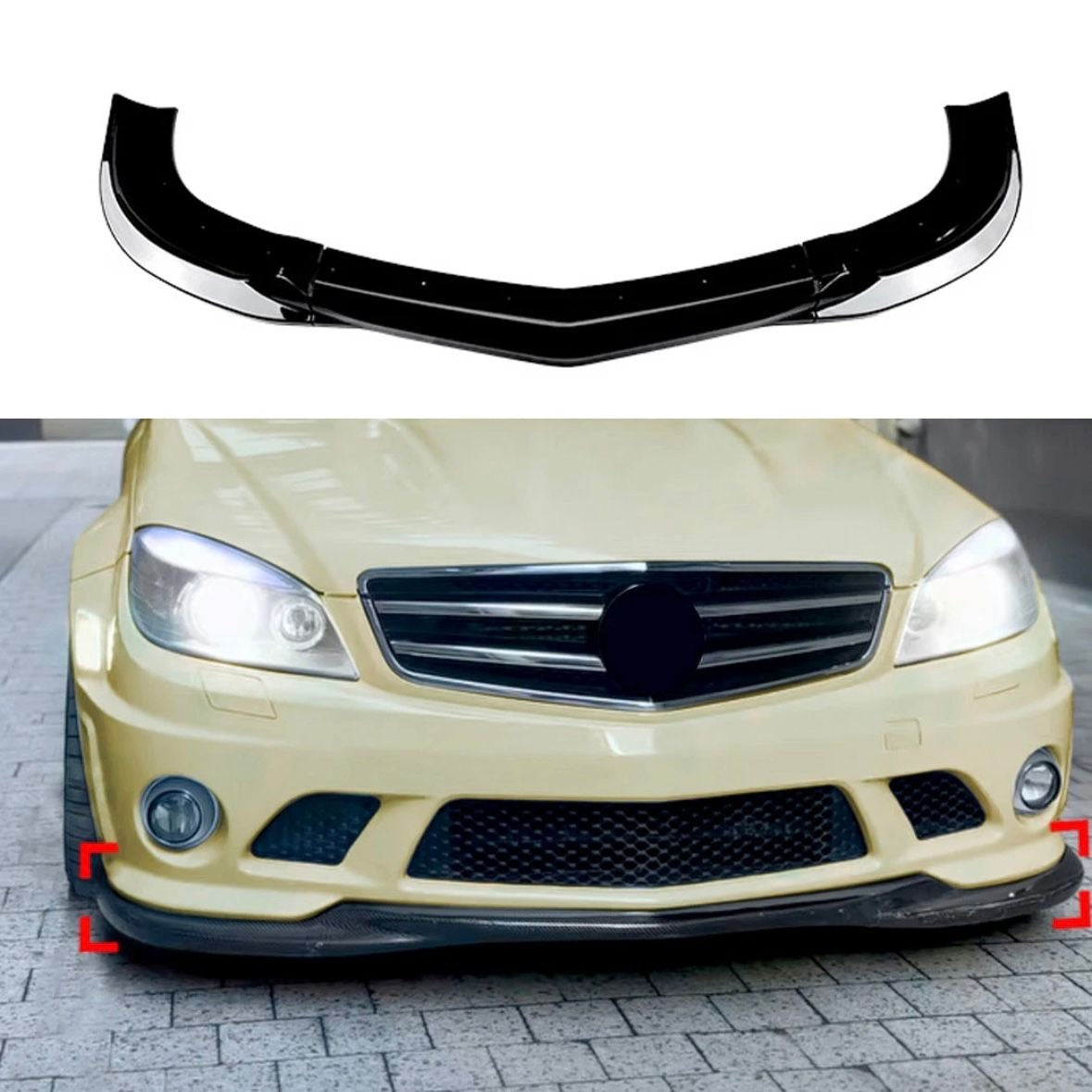 Spoilerlippe Frontspoiler Für Mercedes C-Klasse W204 2007-2010