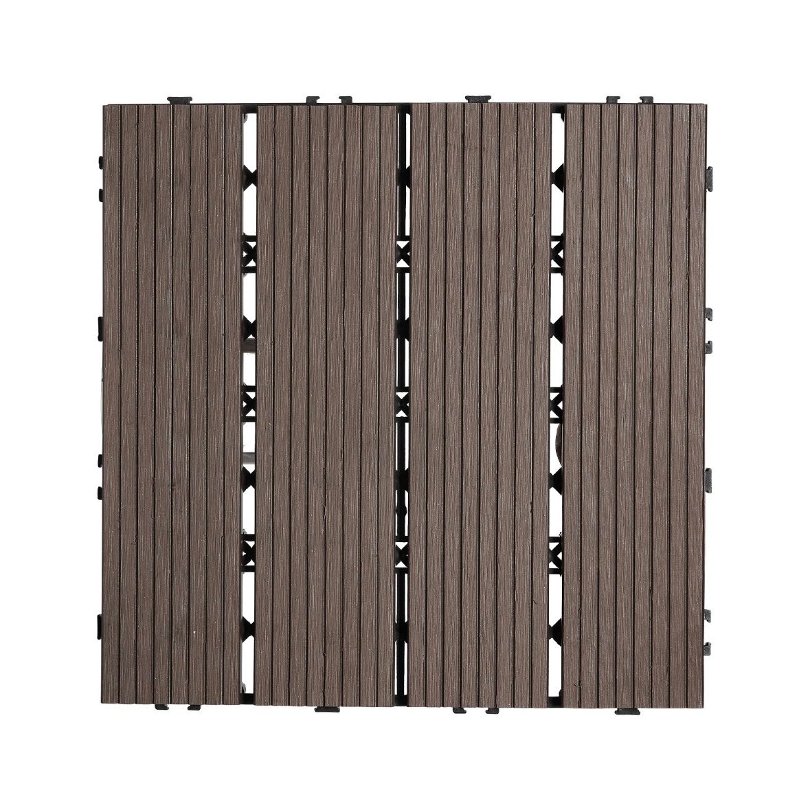 27x Klickfliesen für Terrasse Balkon 295x295mm Fliesen Boden