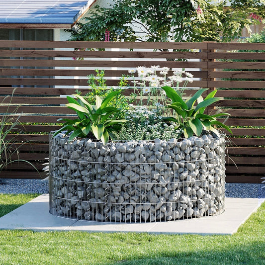 Gabione Pflanzenkorb Steinkorb Ziergabione Blumentopf Hochbeet Gartendeko