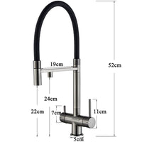 Küchenarmatur 3 Wege Trinkwasserhahn Wasserhahn Mischbatterie Osmose