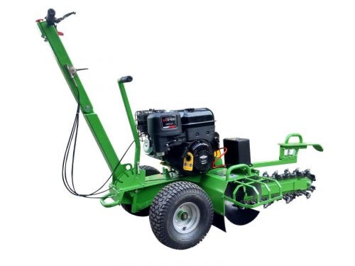 Grabenfräse Kabelfräse 14PS Benzinmotor Fräse Hacke 420ccm