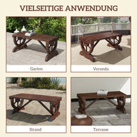 Gartenbank Wetterfest Sitzbank Holzbank Gartenmöbel