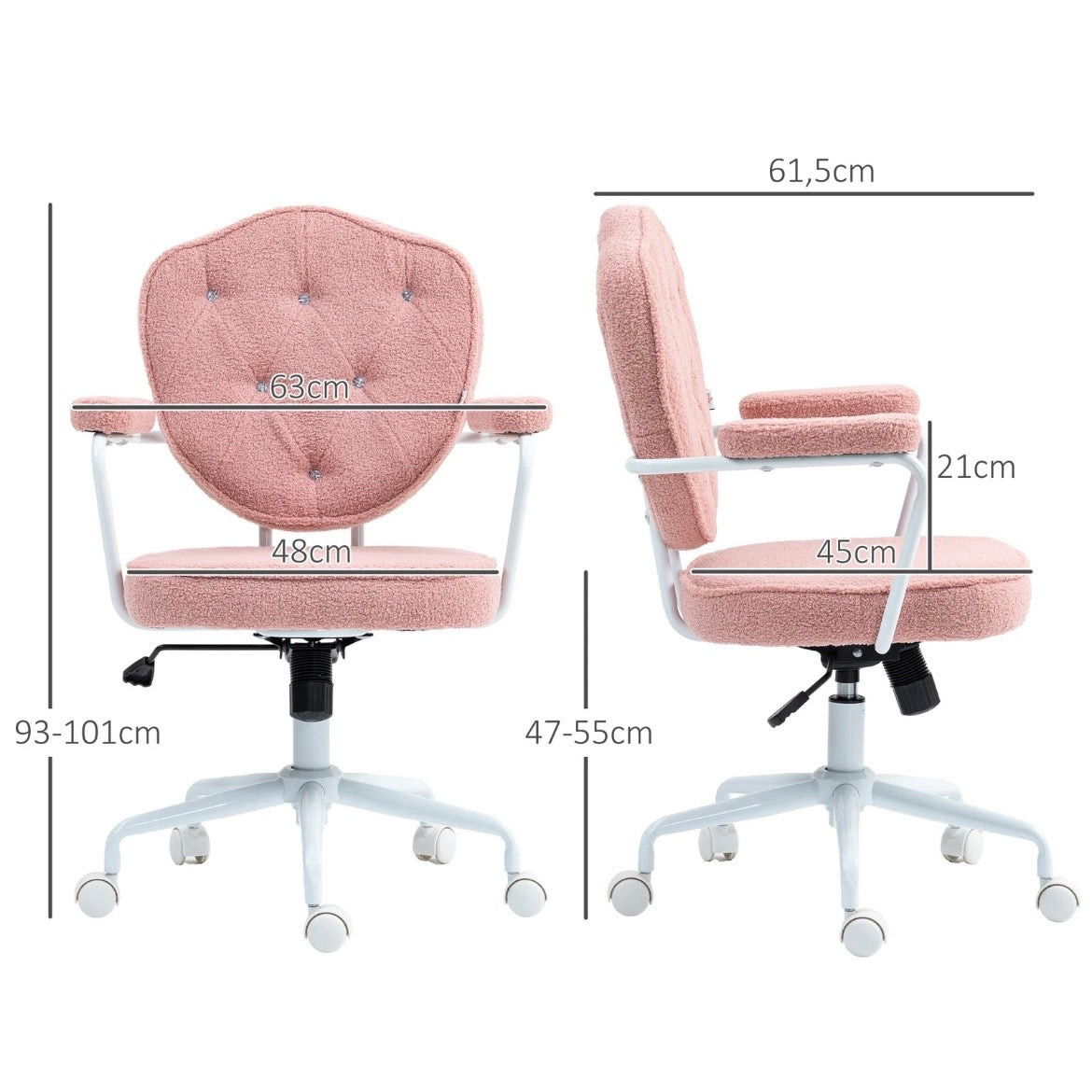 Bürostuhl Ergonomisch Schreibtischstuhl Wippfunktion Drehbar Stuhl