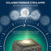 Solar Stehlampe Solarlampen LED Solarleuchte Leuchten