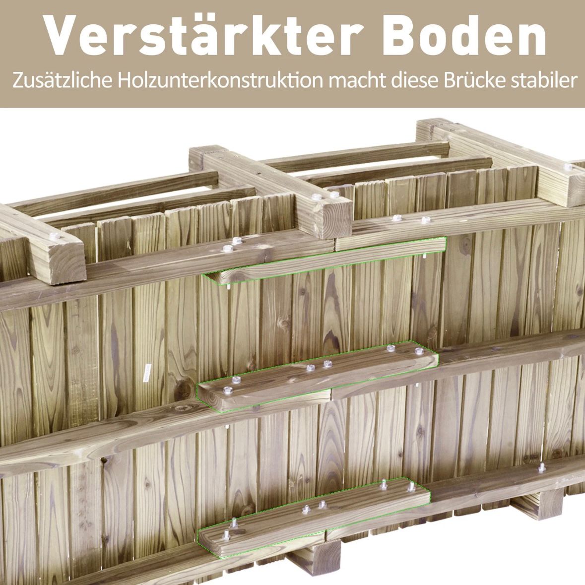 Gartenbrücke Teichbrücke Holzsteg Holzbrücke Zierbrücke Brücke