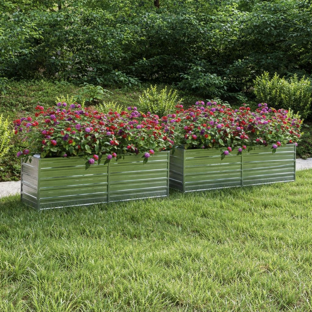 2x Garten Hochbeet Pflanzkübel