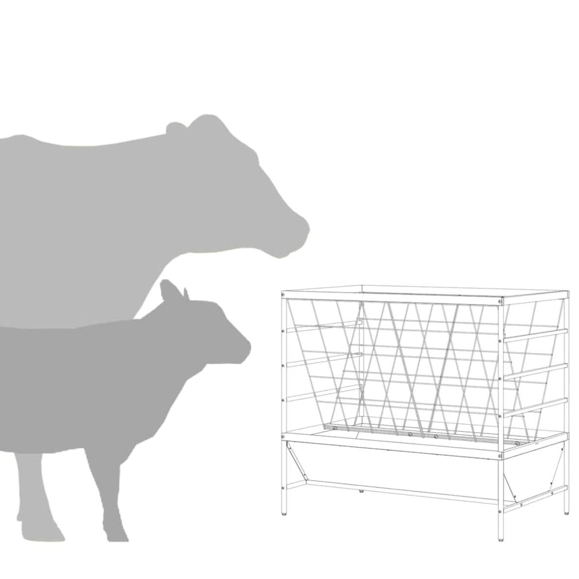 Tierfütterer Farmausrüstung Futterspender Raufe Futterraufe