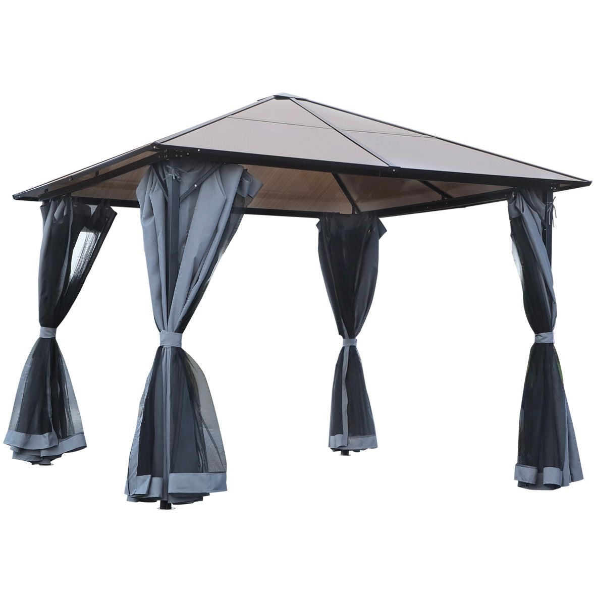 3x3m Pavillon Gartenpavillon Pergola Überdachung Partyzelt inkl. Seitenteile