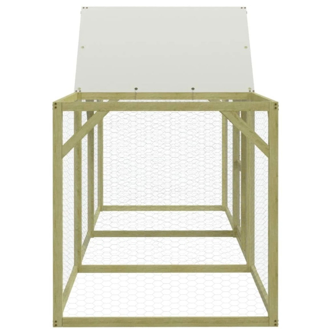 Hühnerkäfig Holz Kiefer Hühnerstall Gehege Outdoor Stall 300×100cm