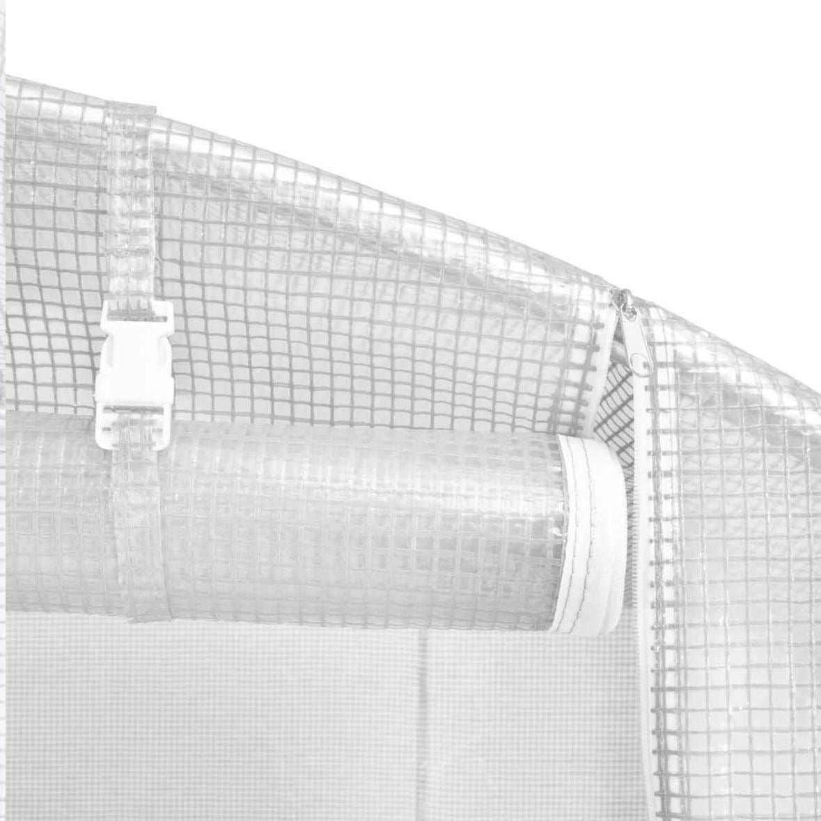 Gewächshaus 12m² Foliengewächshaus Treibhaus Garten 4x3x2m