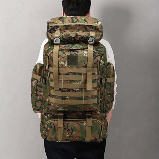 Tarnung Kampfrucksack 75L Rucksack Outdoor Armeerucksack Wander Trekking