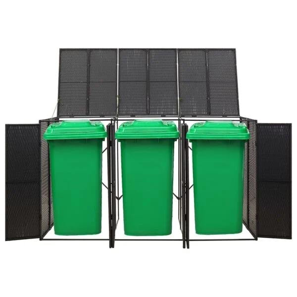 2x Mülltonnenbox 3x Mülltonnen Tonnen Müllboxen Tonnenbox