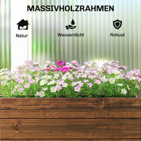 Hochbeet Holz Pflanzbeet Frühbeet Gartenbeet Blumenkasten