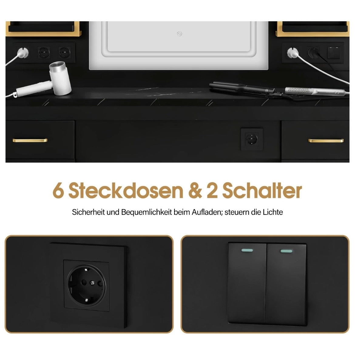 BarberPub Friseurplatz Schubladen Spiegelschrank Friseurschrank