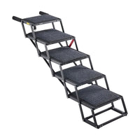 Hundetreppe Auto faltbar Einstiegshilfe 5 Stufen höhenverstellbar 90kg