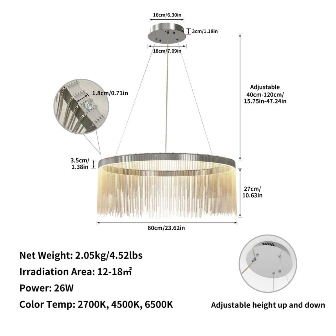 Kronleuchter Hängeleuchte Deckenlampe Beleuchtung Deckenleuchte