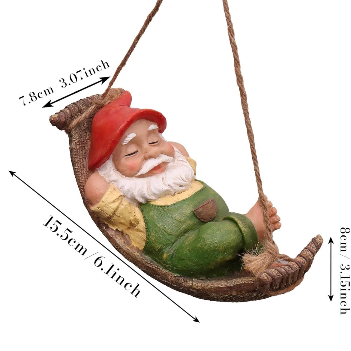 Gartenfigur Wasserdicht Gartenwichtel Figur Zwerg Gartendeko
