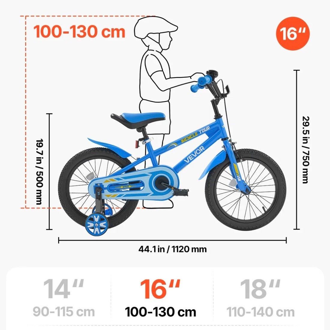 Kinderfahrrad 16 Zoll BMX Fahrrad Kinder