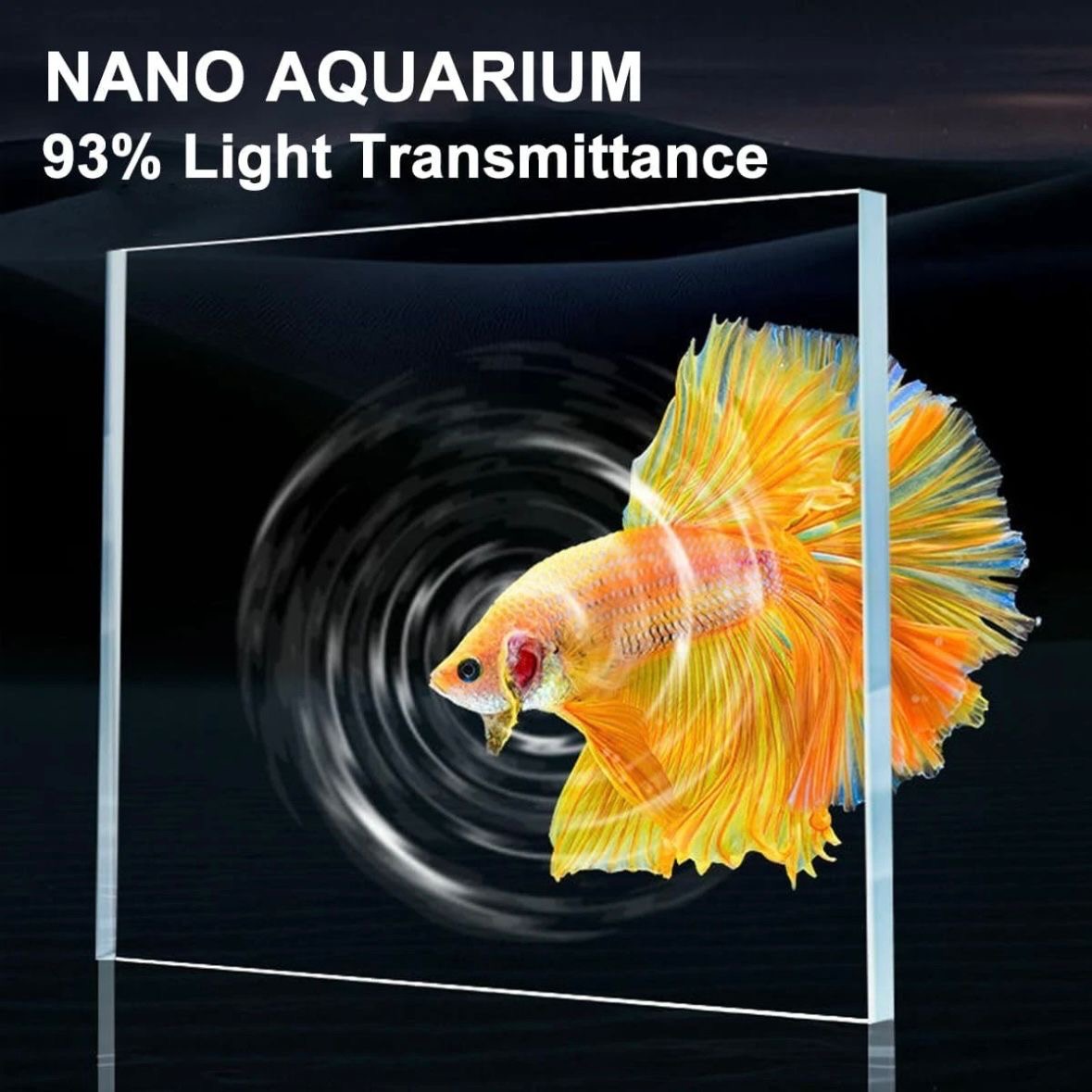 Aquarium 10L Komplettset mit LED Filter Fischtank Glas Haustiere