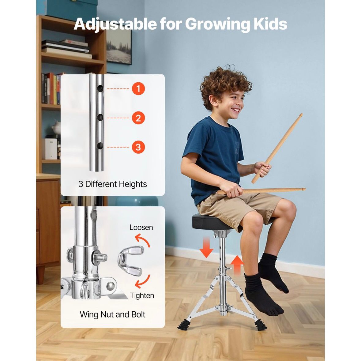 5tlg Schlagzeug Set Drum Kit Kinder
Bassdrum