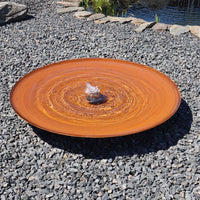 Design Springbrunnen Edelrost
Wasserschale Ø 120cm LED Brunnen