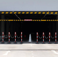 4x Absperrpfosten Kettenpfosten Parkplatz Absperrkette