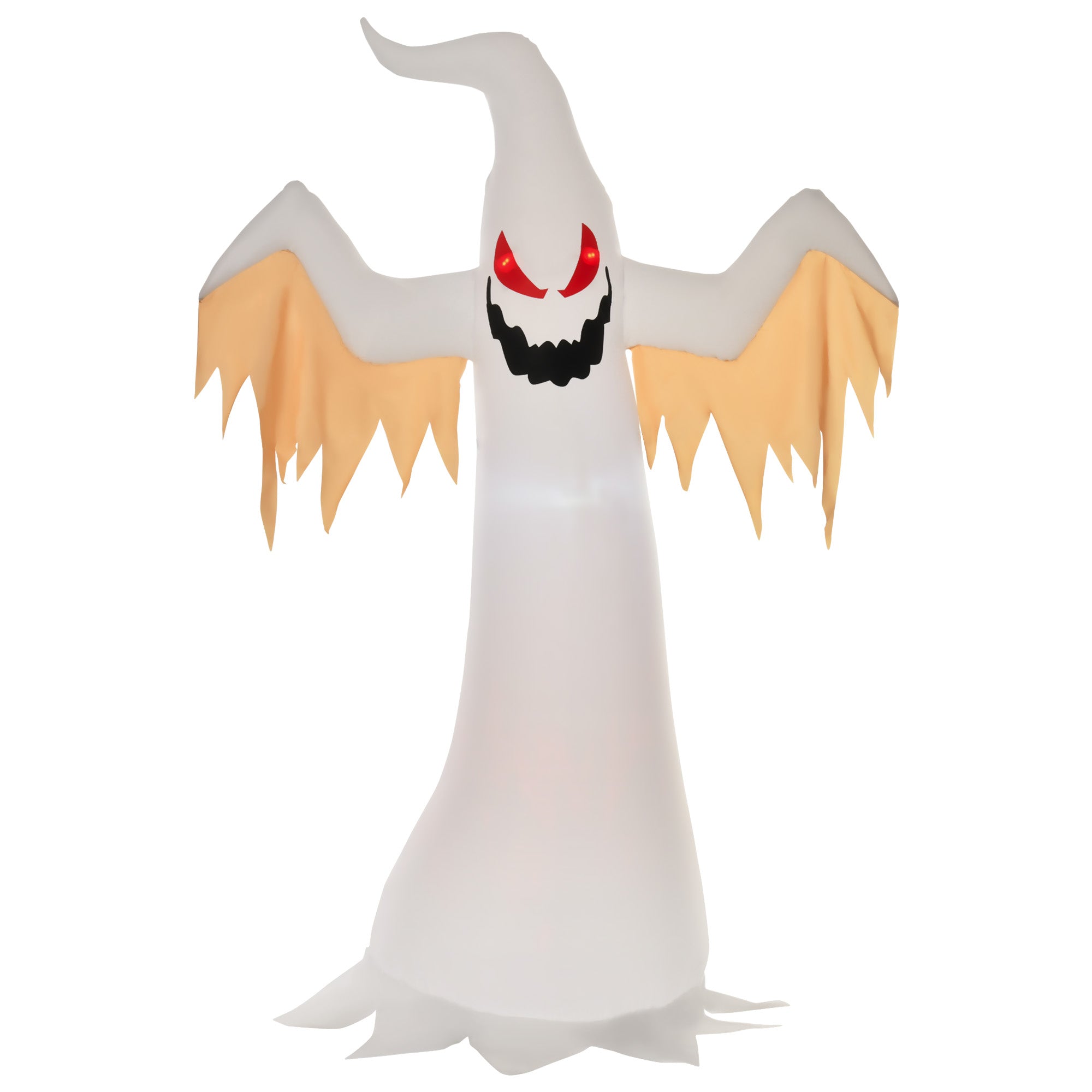 Halloween Aufblasbares Gespenst 240cm LED Beleuchtung Gartendeko